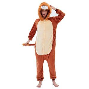 Lion Adult Animal Costume Women Pajamas Onepiece C